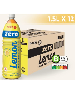 POKKA ICE LEMON TEA ZERO SUGAR (1500MLX 24)- Carton