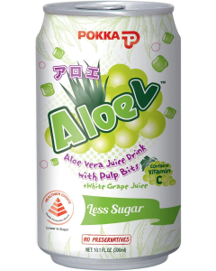 POKKA ALOE VERA WHITE GRAPE ( 300ML X 24 )- Carton