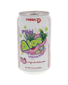POKKA ALOE VERA PEACH (ME) (300ML X 24)- Carton