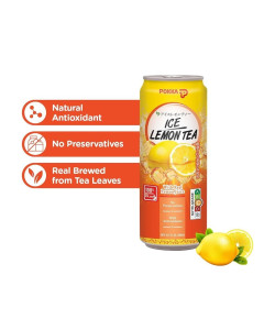 POKKA ICE LEMON TEA 300ML 12S (SLEEK CAN)- Carton