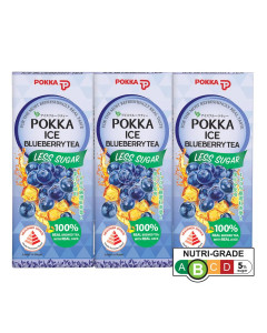 T/B POKKA BLUEBERRY TEA (LESS SUGAR) (250ML X 6S X4)- Carton