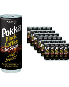 POKKA FIRST DRIP BLACK COFFEE NO SUGAR (320ML X 24)- Carton