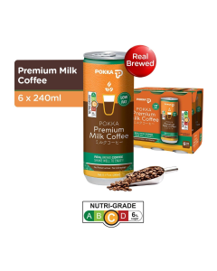 POKKA PREMIUM MILK COFFEE REGULAR (240ML X 6S X 5)- Carton