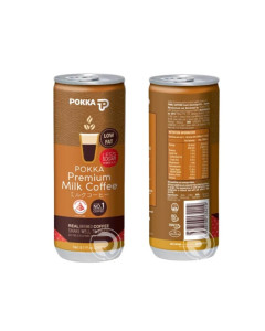 POKKA PREMIUM MILK COFFEE LESS SUGAR (240ML X 30)- Carton