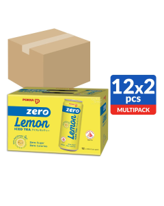 POKKA ZERO SUGAR LEMONDOM CAN (SLEEK CAN 300MLX 12SX 2)- Carton