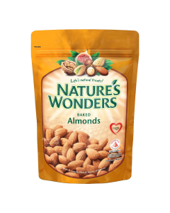 NATURE’S WONDER BAKEDALMONDS 380G 20 PACKETS-Carton