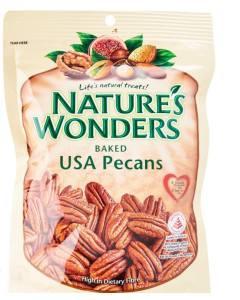 NATURE’S WONDERBAKED PECANS 150GMS 20 PACKETS - Carton