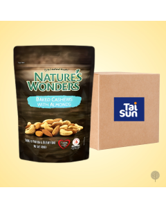 NATURE’S WONDERBAKED CASHEWS WITHALMONDS 150GMS 10 PACKETS X 6 BAGS-Carton
