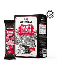 ORIENTAL KOPI No Added Sugar White Coffee - Carton
