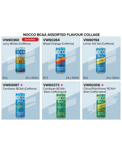 Nocco BCAA Assorted Caffeine - Carton