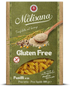 La Molisana Fusilli Gluten  Free EU N.28 - Carton
