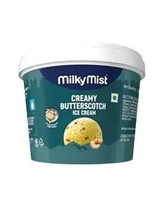 Milky Mist Ice Cream Butter Scotch Round Tub 16x100ML-Carton