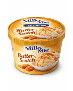 Milky Mist Ice Cream Butter Scotch 500ML-Packs