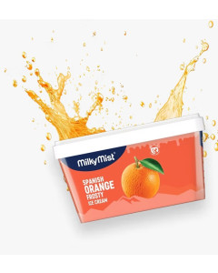 Milky Mist Ice Cream Orange Round Tub 12x125ML-Carton