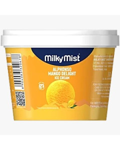 Milky Mist Ice Cream Mango Plastic Tub 4LTR-Packs