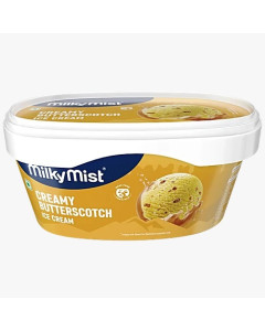 Milky Mist Ice Cream Butter Scotch Plastic Tub 4LTR-Packs