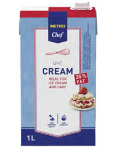 Metro Chef UHT Whipping Cream 35% Fat - Pack
