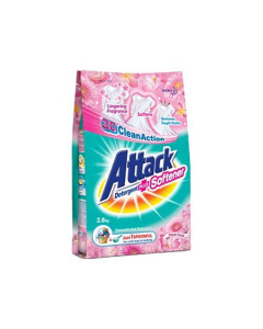 Attack Detergent Plus Softener Powder Sweet Floral 2.8KG-Carton