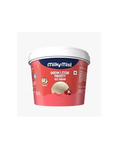 Milky Mist Ice Cream Litchi Round Tub 16x100ML-Carton