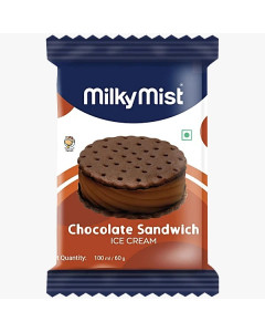 Milky Mist Ice Cream Sandwich Chocolate Round 24x80ML-Carton