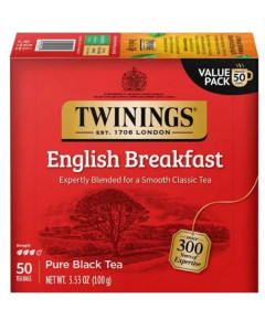 Twinings English Breakfast Tea 50's - Carton