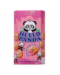 Meiji Hello Panda Biscuits With Strawberry Cream - Case