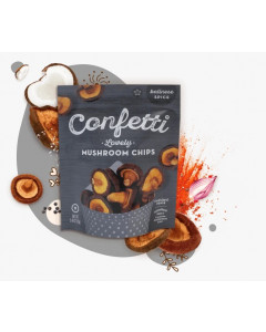Confetti Lovely Mushroom Chips, Black Truffle - Case