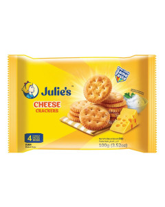 Julie's Cheese Crackers 100g - Case