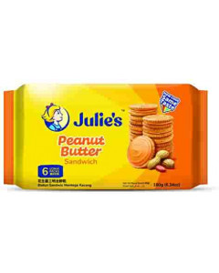 Julie's Peanut Butter Sandwich 180g - Case