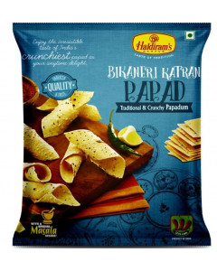 Haldiram Bikaneri Katran Papad 1KG - Carton