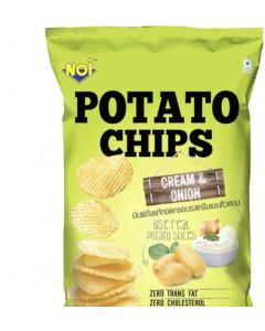Tong Garden Noi Potato Chips Cream & Onion - Carton