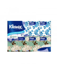 Kleenex 3-Ply Ultra Soft Floral Facial Pocket Tissues 8 x 8's - Carton