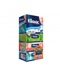 Kleenex 3-Ply Ultra Soft Natural Facial Tissues 5 x 100's - Carton
