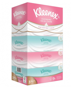 Kleenex 3Ply Silky Facial Tissue - Carton