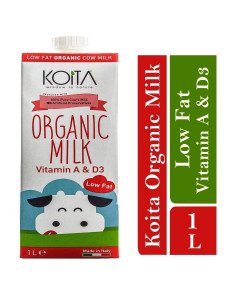 Koita Premium Organic Low-Fat Milk - Carton