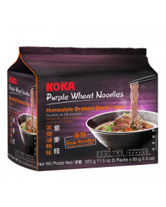 Koka Purple NO MSG Braised Duck Flavour Instant Noodles - Case