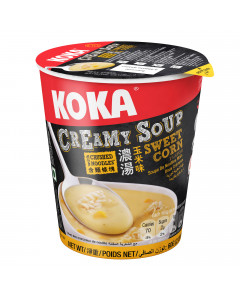 Koka Creamy Soup NO MSG Sweet Corn Flavour Instant Noodles - Case