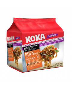 Koka Delight NO MSG Spicy Blackpepper Flavour Instant Noodles - Case