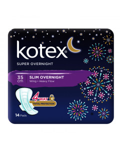 Kotex Super Slim 35 cm Overnight 14's Pads - Case
