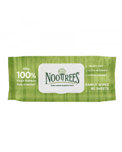 NooTrees Bamboo Hand Face Family Wet Wipes 80s - Carton