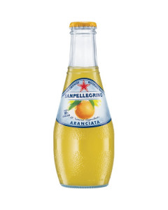 SAN PELLEGRINO ARANCIATA ORANGE SPARKLING WATER GLASS BOTTLE - Carton