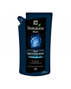 Shokubutsu Men 2-in-1 Hair & Body Wash Fresh Blast Refill - Case