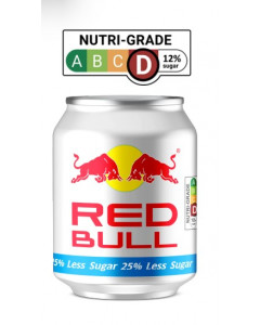Red Bull 25% Less Sugar Energy Can Drink - Carton