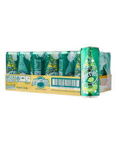 PERRIER SPARKLING MINERAL WATER LIME CAN - Case