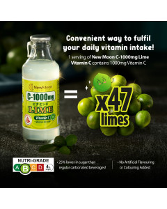 New Moon C-1000mg Vitamin C Lime Drink - Carton