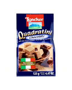Loacker Chocolate Quadratini Crispy Wafers  - Case