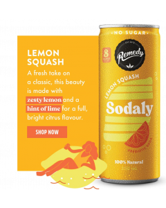 Remedy Sodaly Lemon Squash - Carton
