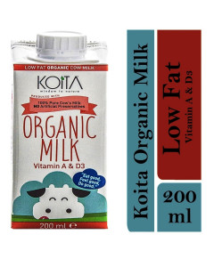 Koita Premium Organic Low-Fat Milk - Carton