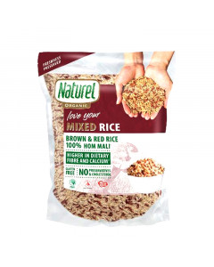 Naturel Organic Mixed Brown and Red Rice - Carton