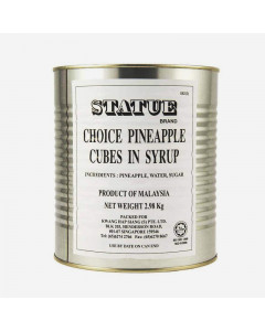 Statue Pineapple Cubes in Syrup - Case